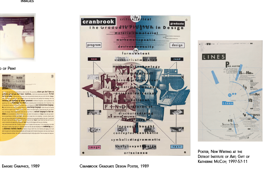 Booklet "Images" section. Photos of movement across the page.