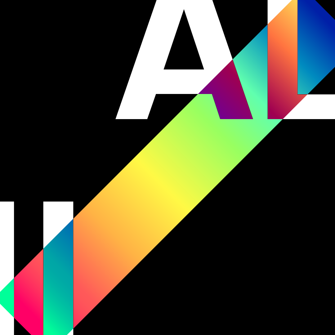 Close up of Alviani sequence with a gradient cutting through diagonally from bottom left to top right.