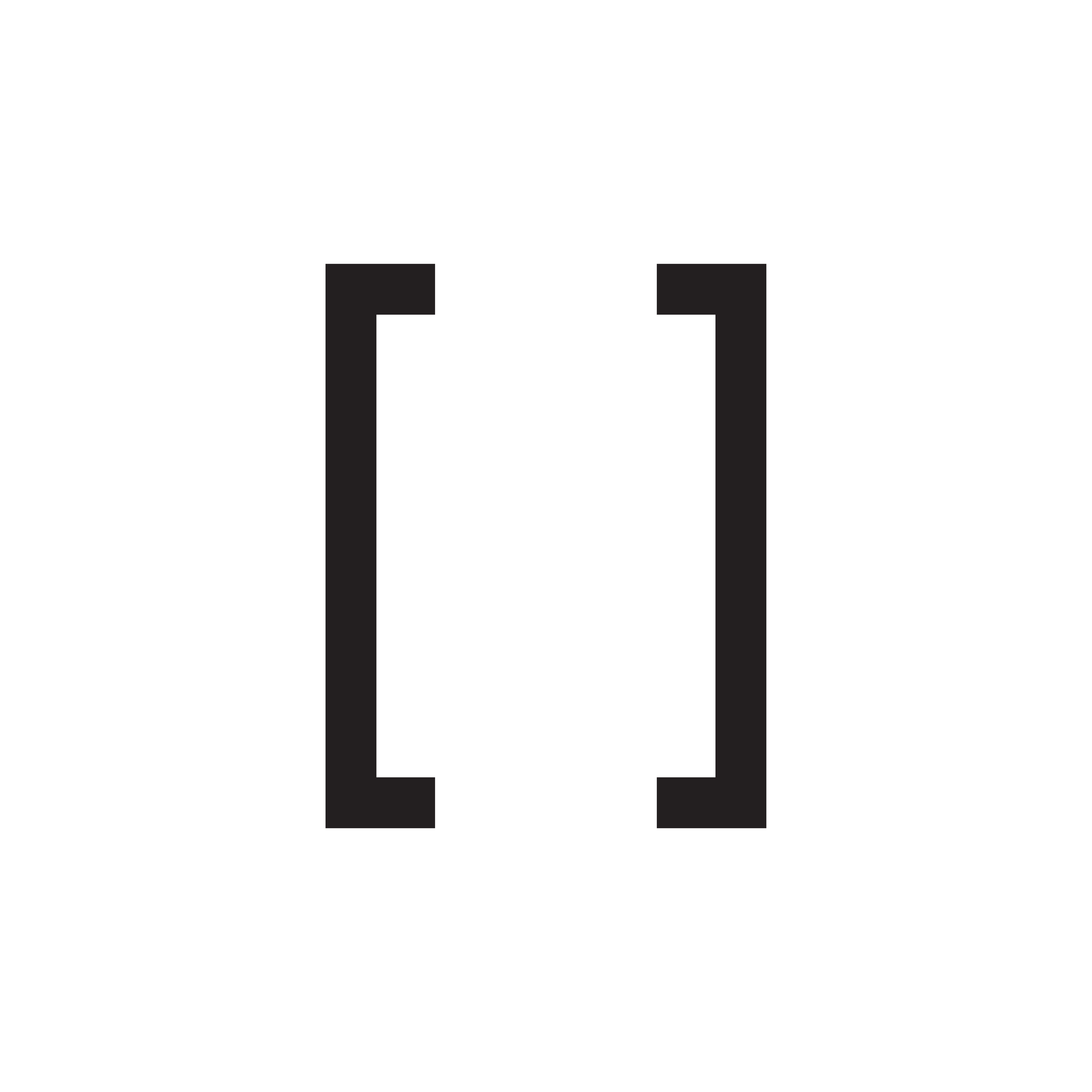 Imago rebranded logo: black brackets.